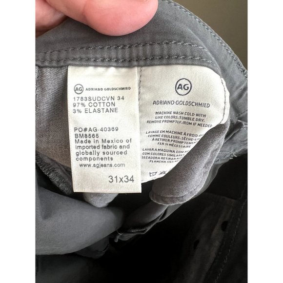 AG Adriano Goldschmied The Tellis Modern Slim‎ Mens Pants - Size 31x29 - Picture 5 of 5